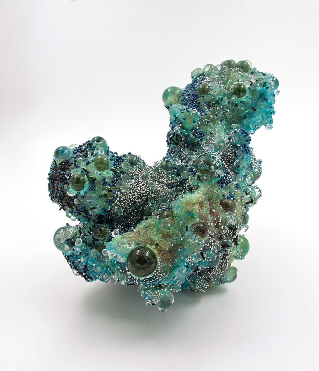 Shard No. 7 from the Watery Eye Gate Talisman, 2025: Silicone, Glass, Acrylic, Polyurethane, Epoxy resin, 8 inches x 12 inches x 10 inches